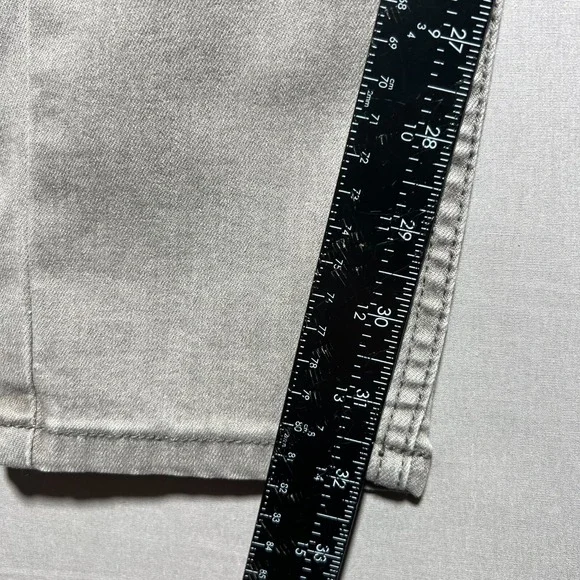 NWT Serenede Men's Gray Denim Distressed Mid Rise 5-Pocket Skinny Jeans Size 34